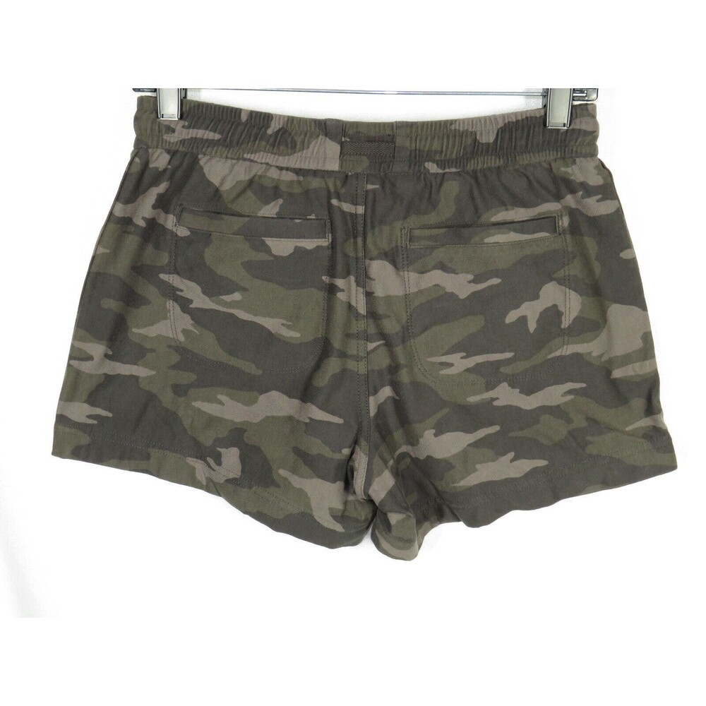Athleta Farallon Camo Print Pull On Shorts With Pockets Size 0 - Picture 3 of 6